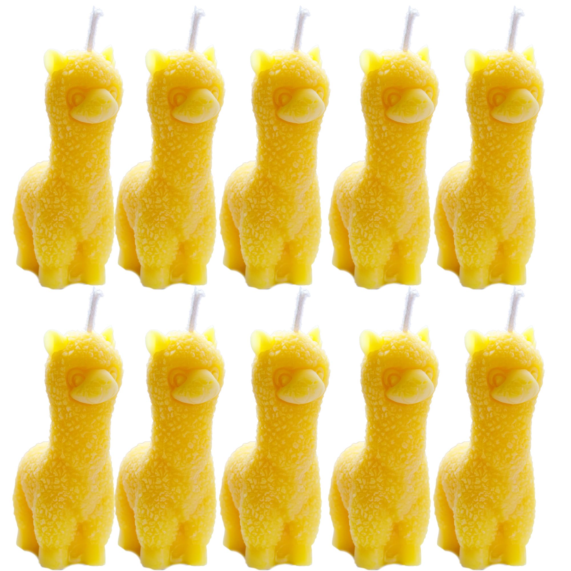 10x Bienenwachskerze Alpaka