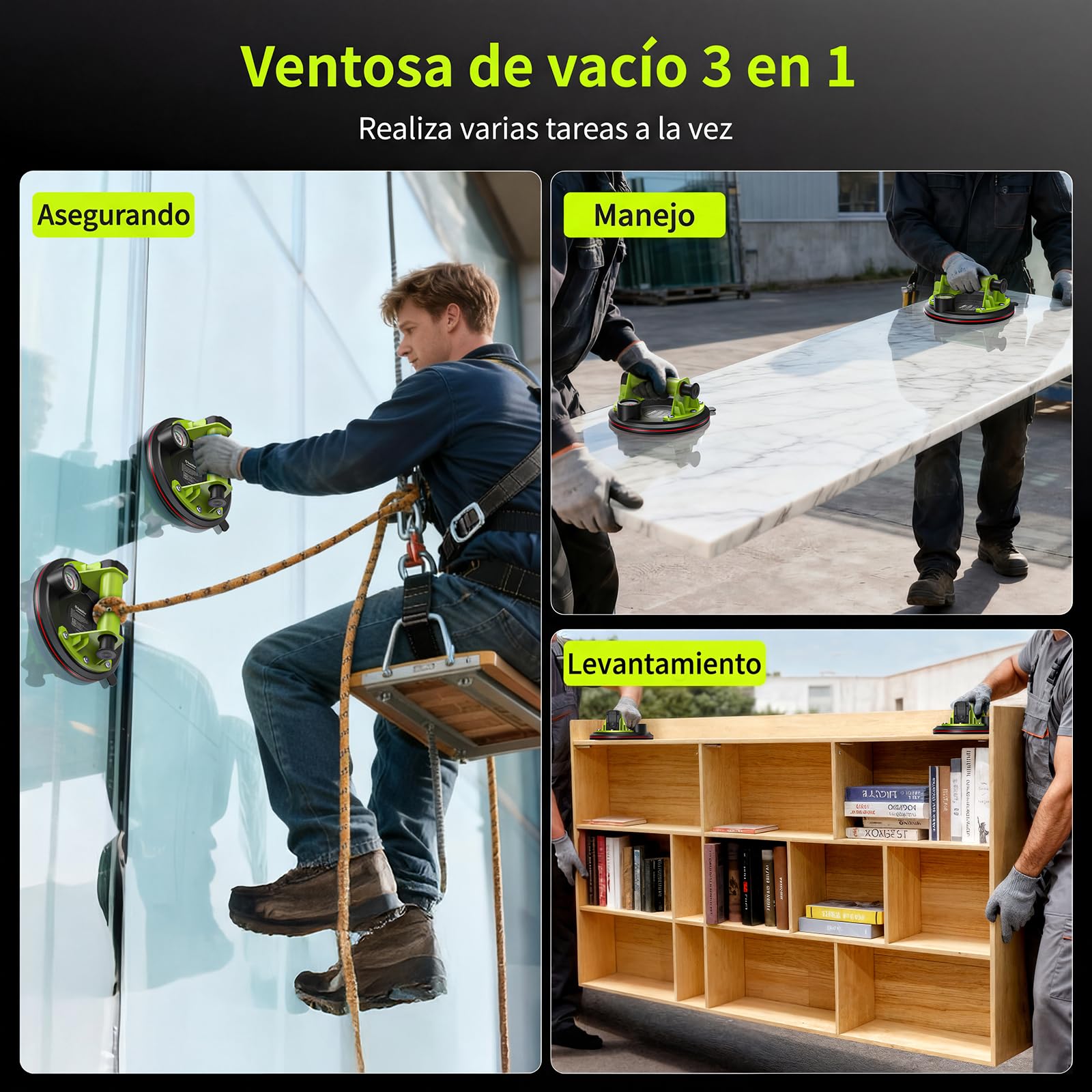 Ventosas para Azulejos 200KG Alta Resistencia TaskStar 2 Piezas