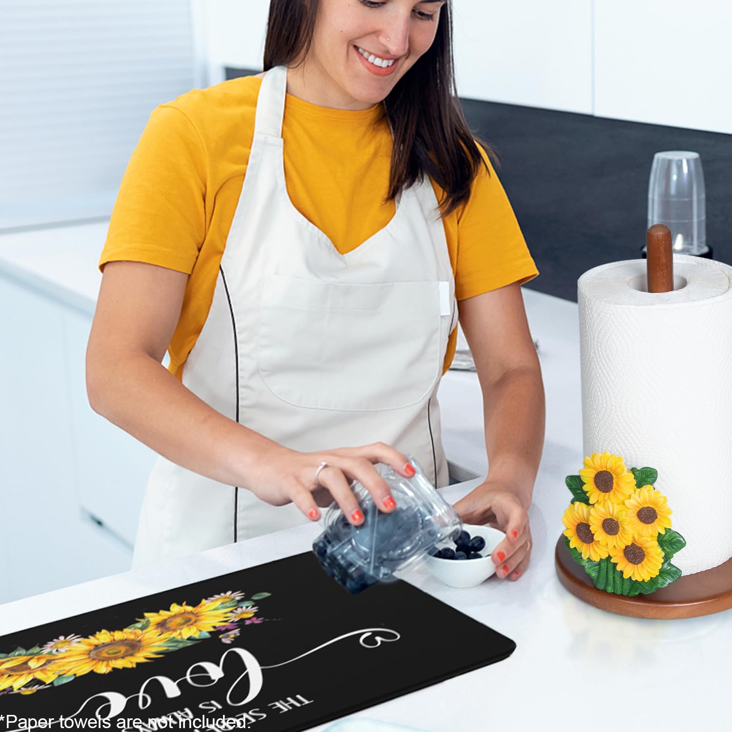 Porte-serviettes en papier tournesol jaune tournesol décoration et