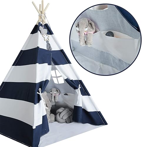 Vista 11 de Tienda de campaña tipi para niños, tipi, tipi, para niños, niñas, bebés, niños, tienda de campaña para interiores, tipi gris, cheurón, tipi