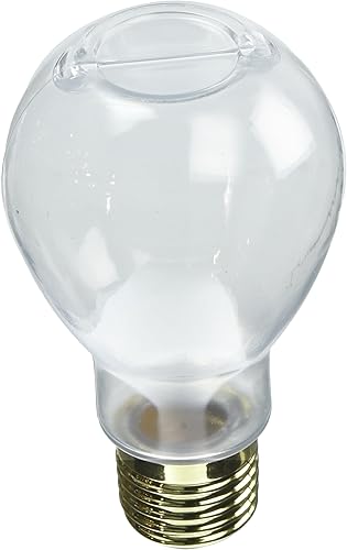 4 14" tarro de vidrio foco con tapa de oro.