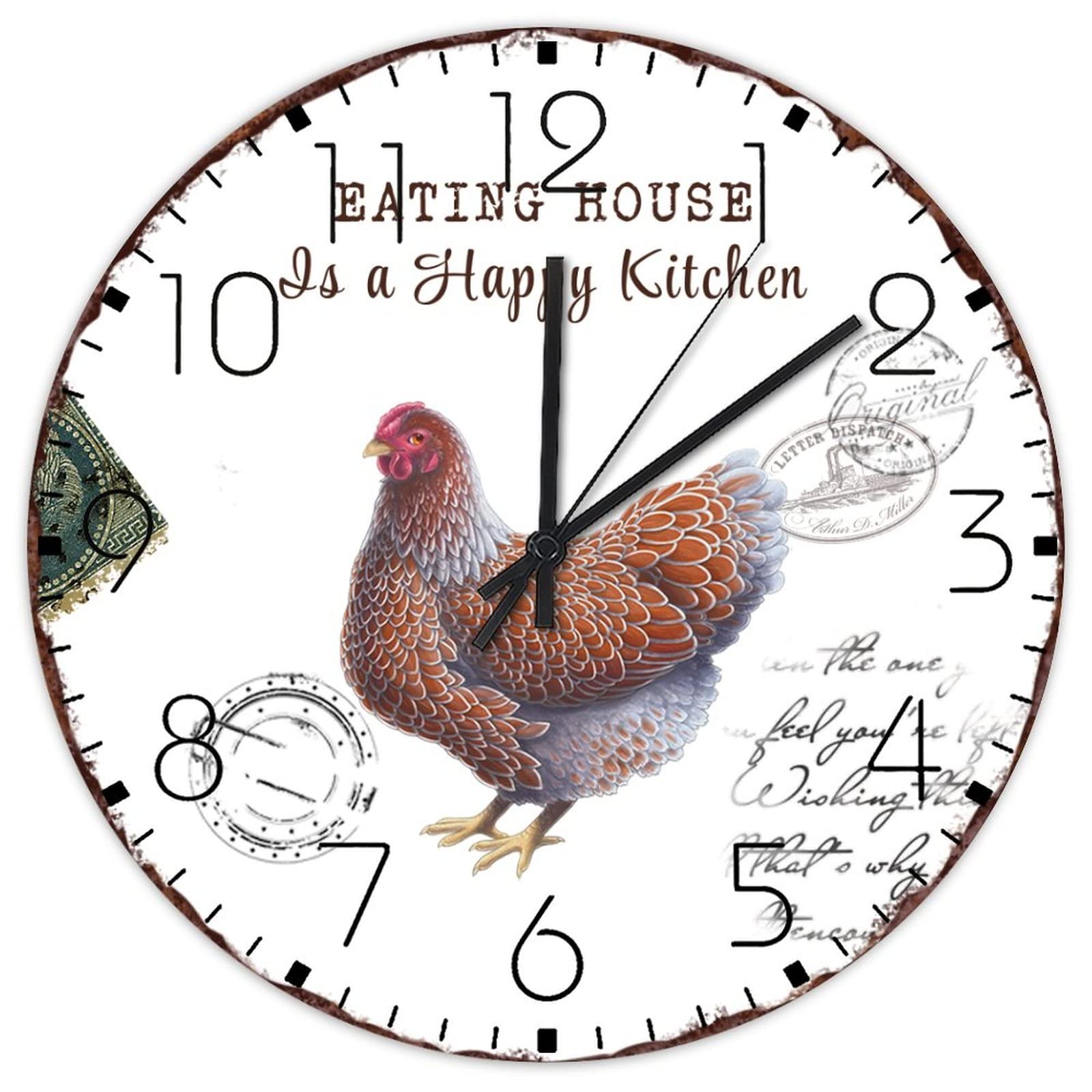Horloge murale en bois silencieuse pour éliminer le bruit du tic-tac