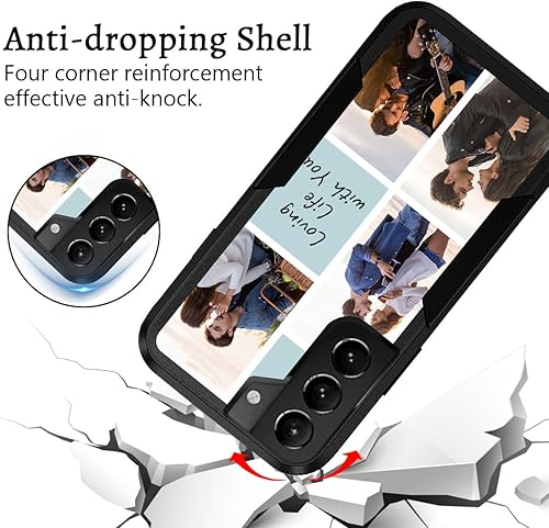 Miniatura 10 de Fundas de teléfono personalizadas con múltiples imágenes para Samsung Galaxy S22 Ultra 5G, imágenes personalizadas, protección contra caídas, cuerpo