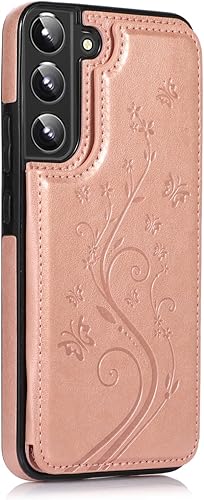 Miniatura 6 de UEEBAI Funda para Samsung Galaxy A13 5GA04s, funda de cuero PU de lujo con tapa dos cierres magnéticos ranuras para tarjetas Función de soporte