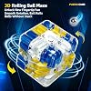 Großes Labyrinth 3D Puzzle WürfelPuzzles Maze CubeKugellabyrinth Zauberwürfel Spielzeug Logik- und Konzentrationsspielzeug für Kid & Erwachsene Lernspielzeug Geschenk (Blau 6.9 * 6.9 * 6.9cm)