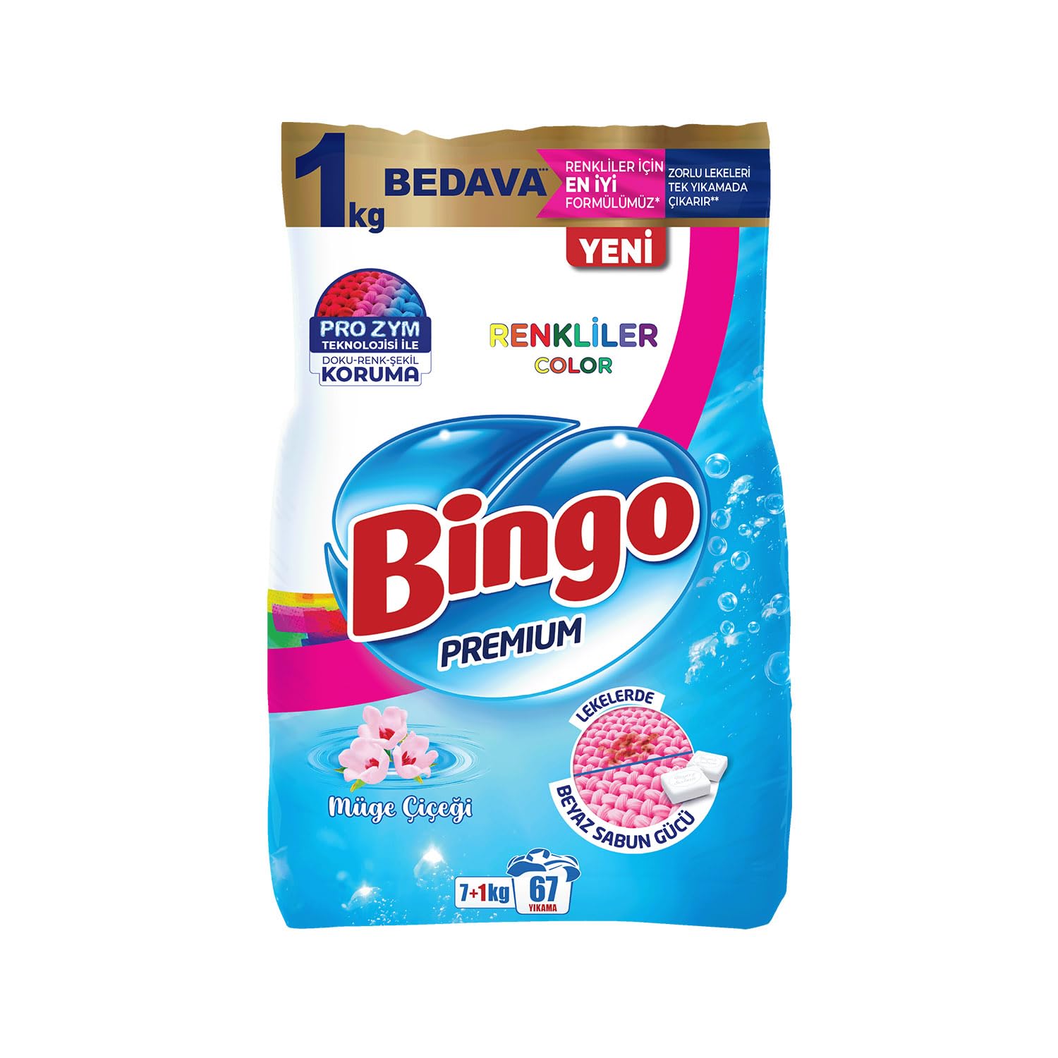 Bingo Konsantre 7+1 Kilogram Premium Renkli