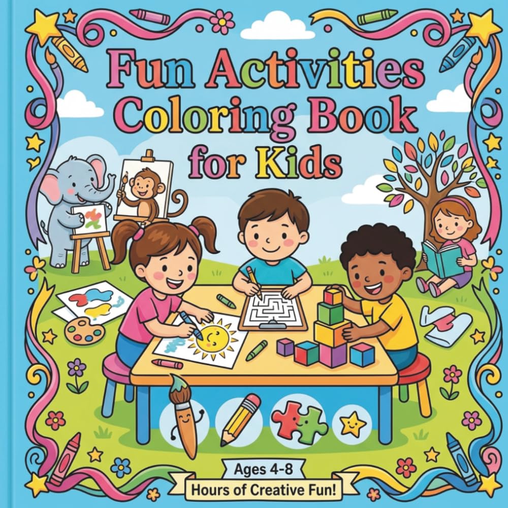 Fun Activities Coloring Book for Kids