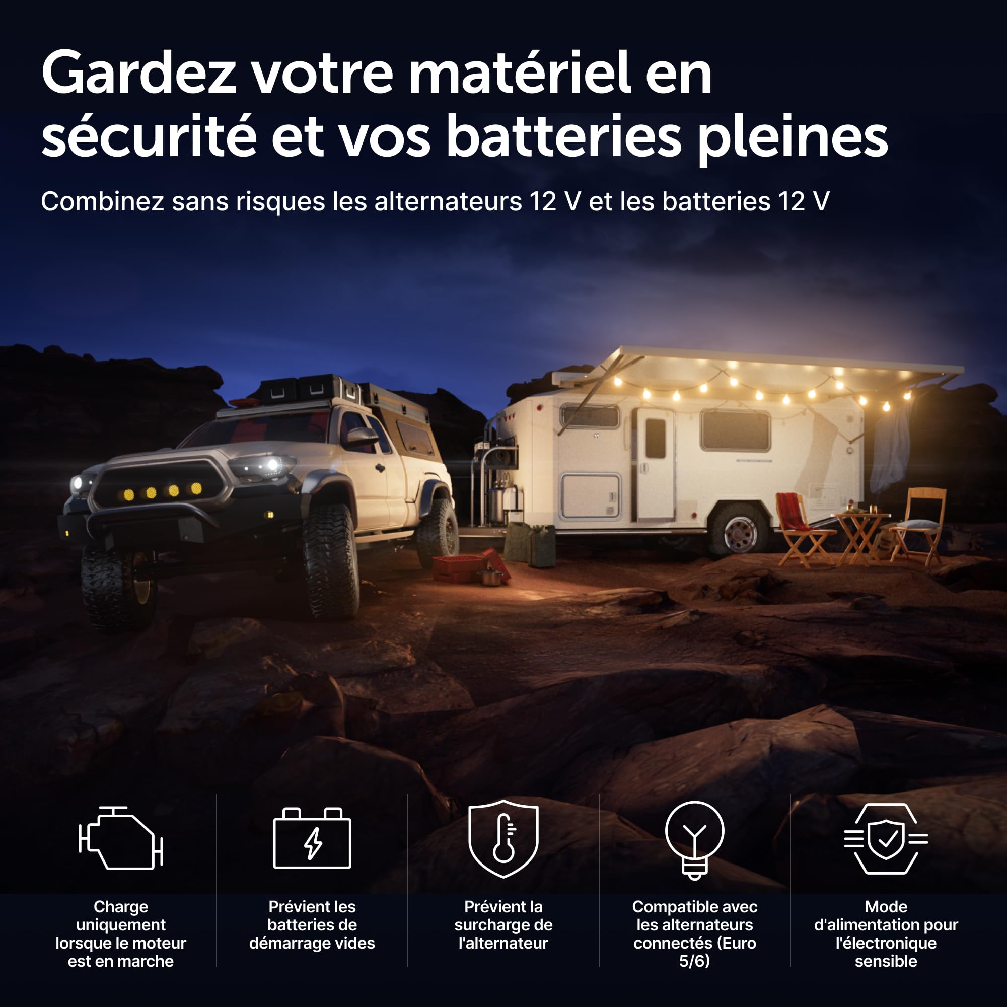Victron Energy Chargeur de Batterie Orion XS 12/12-Volt 50 ampères DC-DC