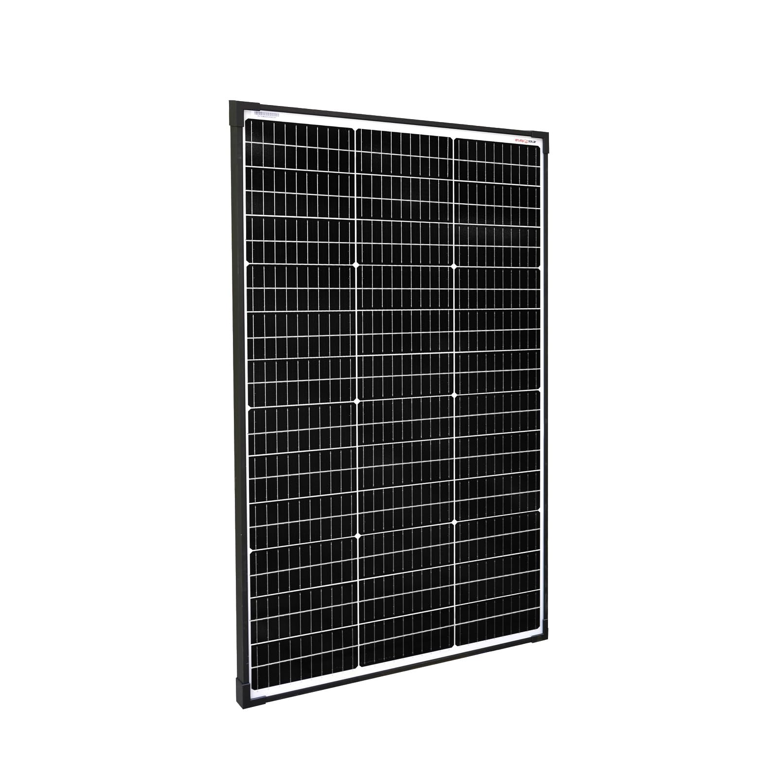 enjoy solar® Monokrystaliczny Panel słoneczny 100W 36V, PERC ogniwa 182 mm, 10 busbarów – idealny do kampera, instalacji balkonowej, altanki, łodzi (Mono 100W 36V, do systemów PV 24V)