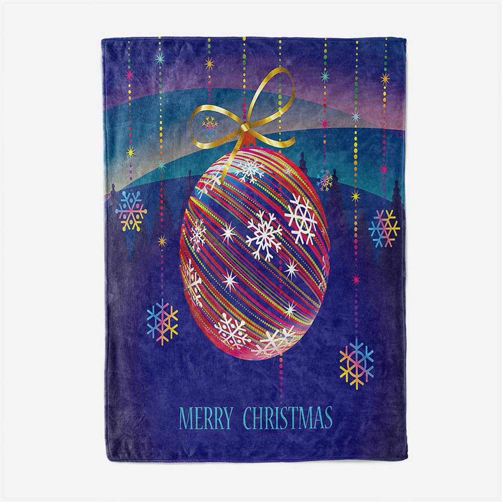 Chickw11 Natale Coperta Flanella Letto Singolo Matrimoniale, 3D Stampa