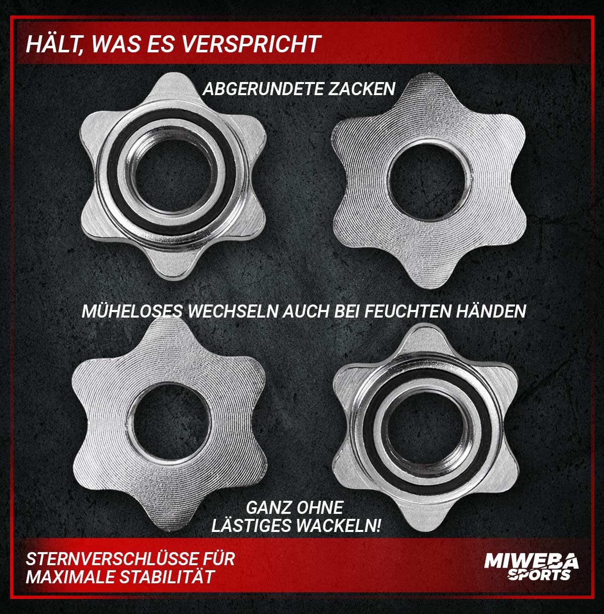 Miweba Sports Hantelset MKH120 | 20kg - 𝐏𝐫𝐨𝐟𝐢 Hanteln mit Koffer - Frauen und Männer - Hantel Set - Hantelkoffer - Kurzhanteln - Gusseisen Hantelscheiben - Ergonomischer Griff - Einzelhanteln