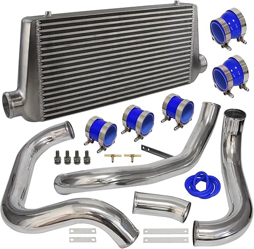 Miniatura 3 de Kit de intercooler para Nissan Skyline GT-R R32 HCR32 HNR32 RB20DET R33 ECR33 GTS RB25DET R34 ER34 GTT RB25DET, atornillado 1989-2001