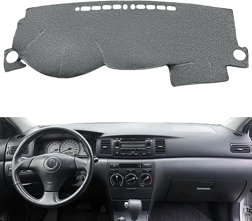 Miniatura 2 de Yiz Tapete de cubierta de tablero personalizado para Toyota Corolla 2003 2004 2005 2006 2007 2008, almohadilla de cubierta de tablero (gris oscuro)