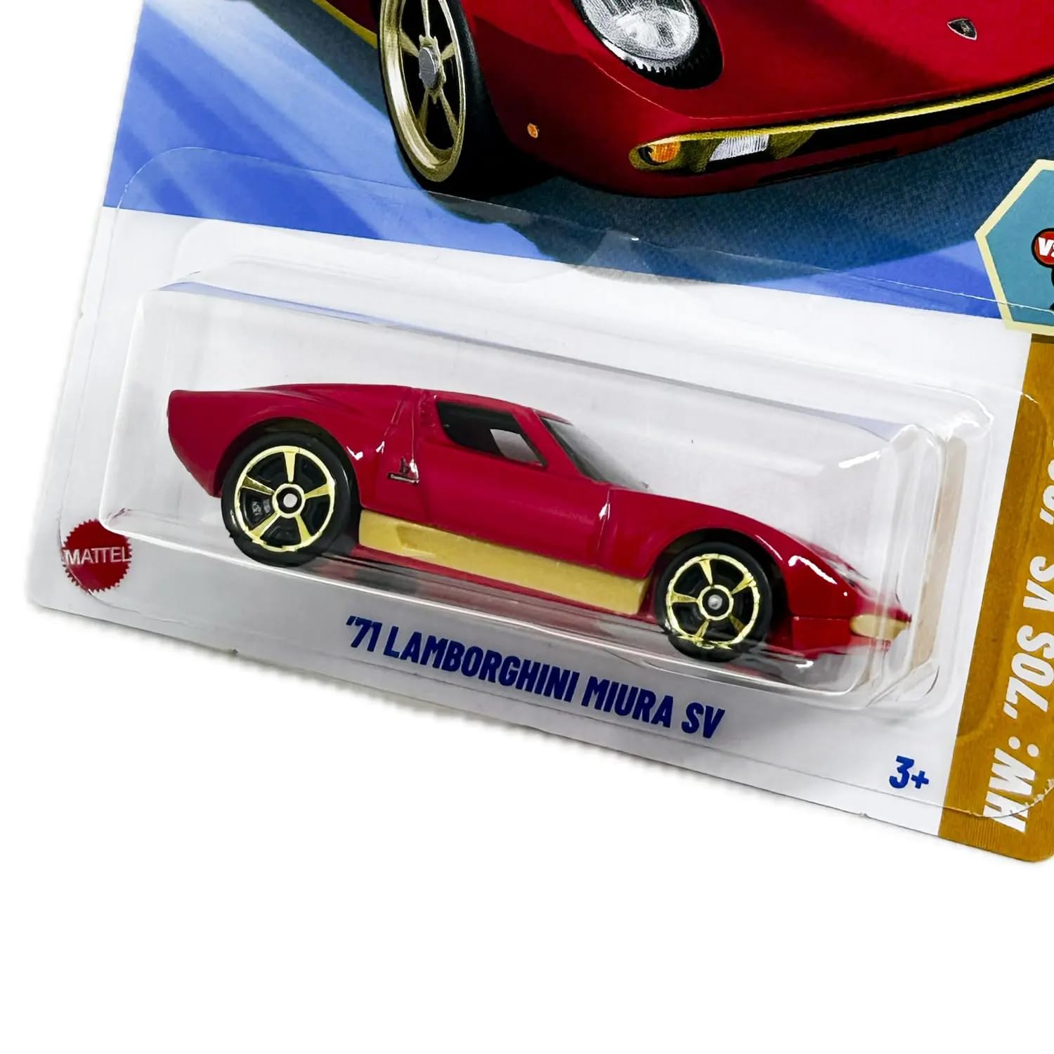 Hot Wheels 71 Lamboorghini Miura SV HW 70s vs 90s Ages 3 and Up 78