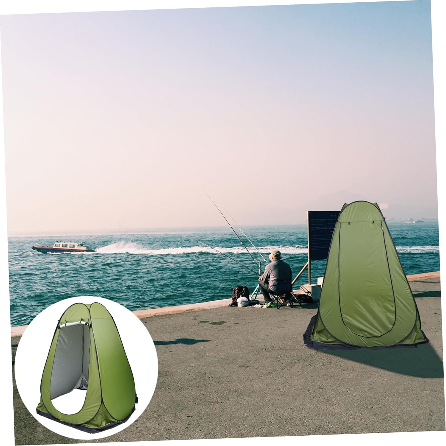 SUPVOX Outdoor Automatic Dressing Tent Convenient Privacy Shower Shelter for Camping Fishing and Traveling Lightweight and Portable Design for Easy Setup