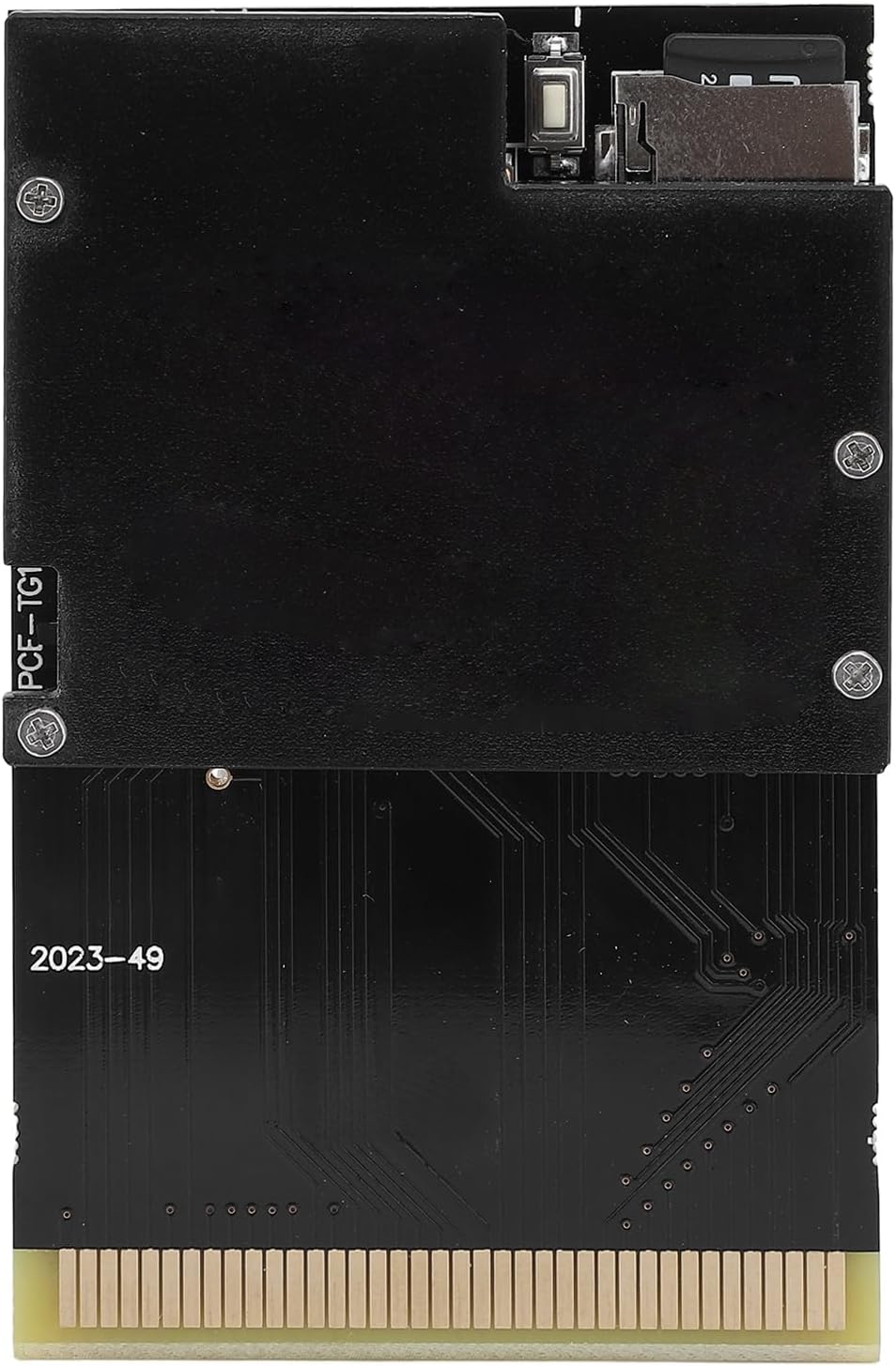 GOWENIC Game Console Card Black Gold Board Flash 1000 in 1 Game Cartridge Card for PC Engine TurboGrafx 16, with 8G Memory, Support JP USA EU Games