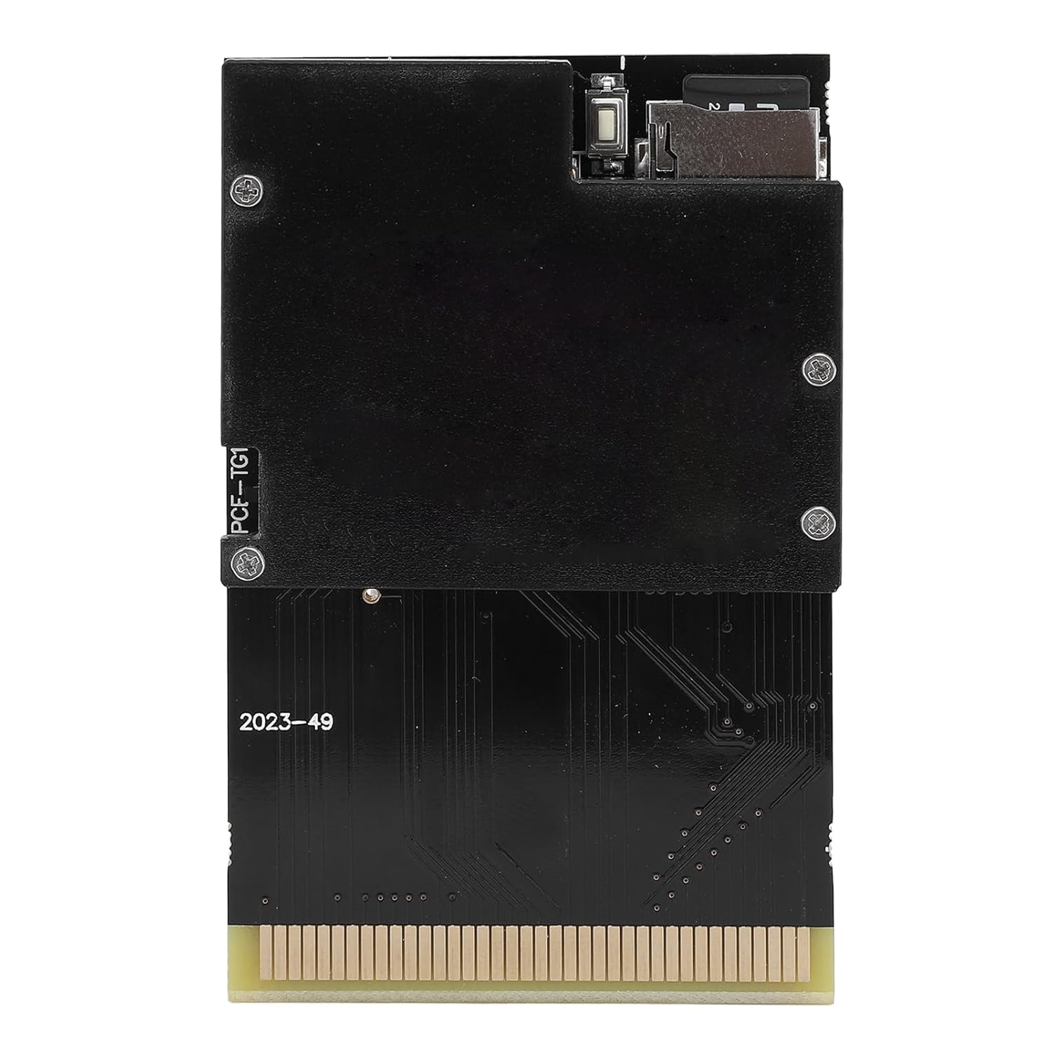 GOWENIC Game Console Card Black Gold Board Flash 1000 in 1 Game Cartridge Card for PC Engine TurboGrafx 16, with 8G Memory, Support JP USA EU Games