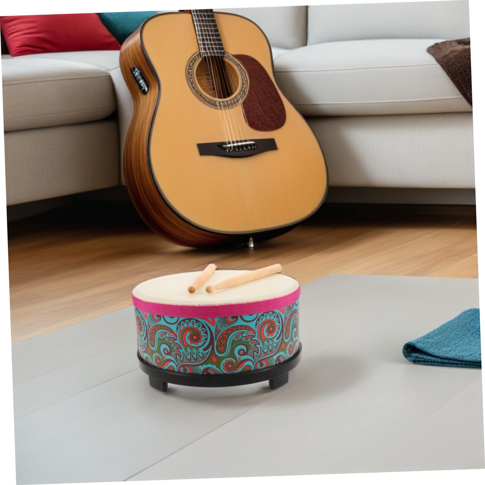 MAGICLULU Strumento da pavimento per design floreale Orff leggero e resistente gioco musicale per attività indoor e outdoor