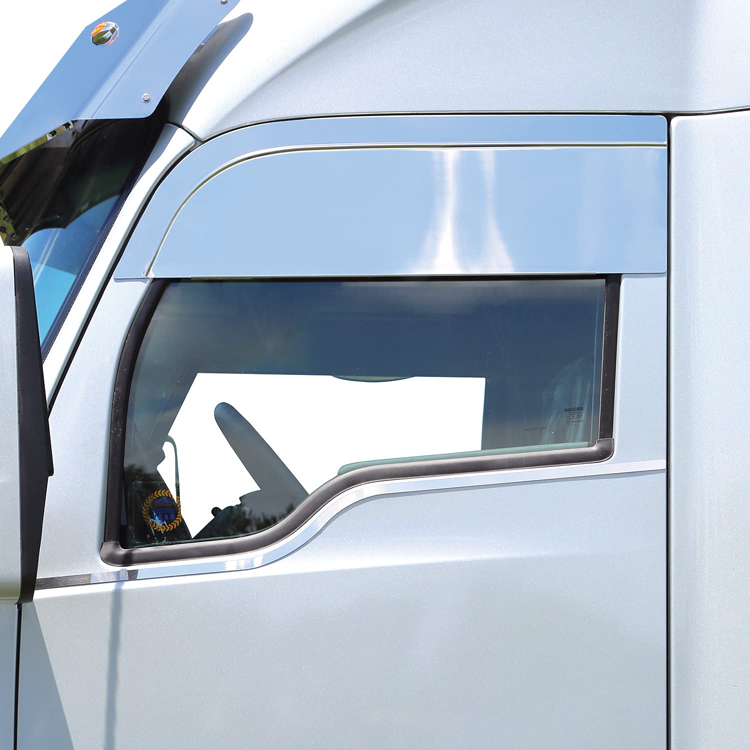 Photo 1 of RoadWorks Stainless Steel 8” Chop Tops for Kenworth T680/T880, Polished Finish 8"