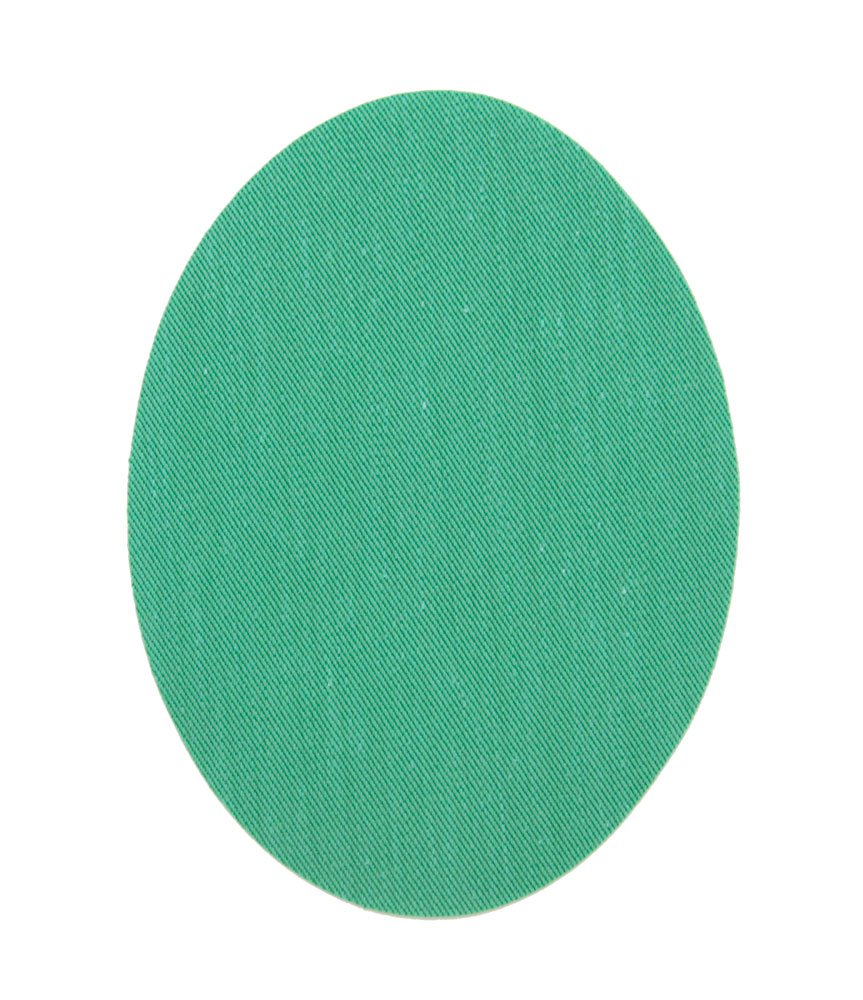 48 Light Green Iron-on Knee Patches. Elbow Patches to Protect Your Clothes and Repair Trousers, Jackets, Jumpers, Shirts. 10.5 × 8 cm — image 1