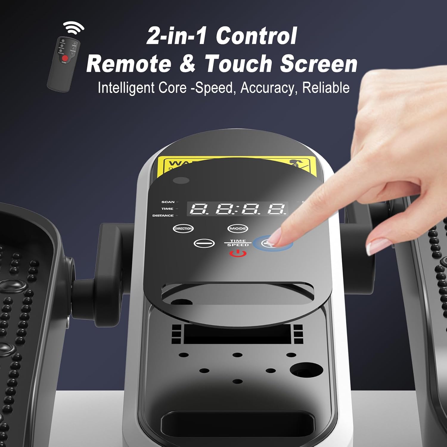 HOTWAVE Under Desk Elliptical Exercise Machine, Ellipse Leg Exerciser Electric as Seen on TV While Sitting for Seniors with Remote Control & 12-Speeds, Seated Foot Pedal Exercise Training Equipment - Image 5