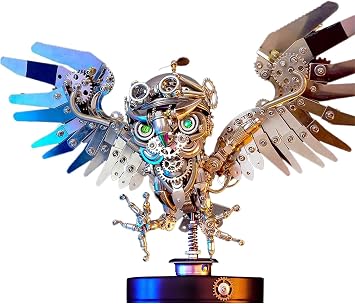 3D Metal Puzzles for Adults - Mechanical Owl Model Kits for Adults to Build, DIY Kits and Crafts for Adults, Unique Gift for Men Women Hobbies Christmas Halloween Decorations