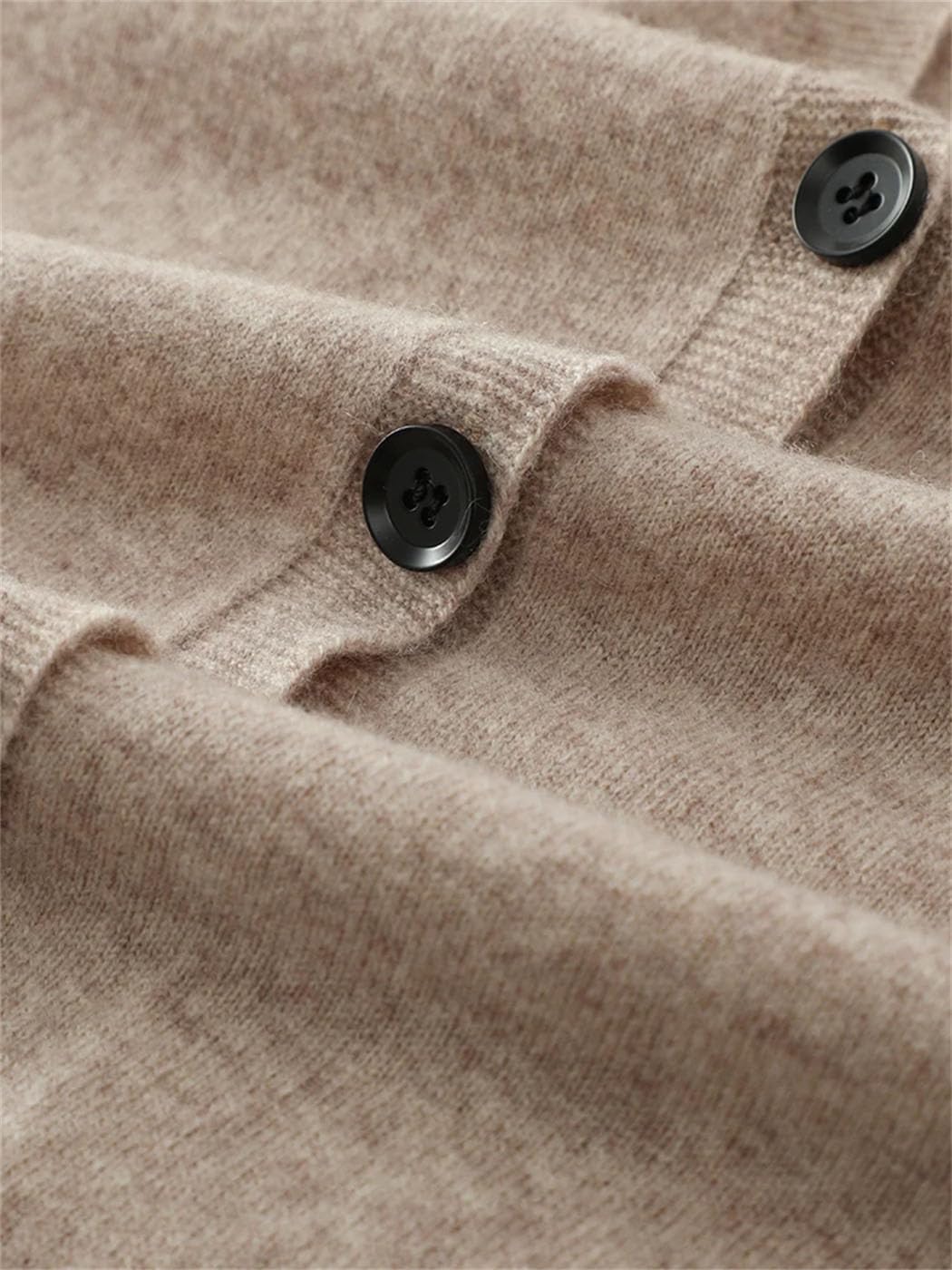 Men's 100% Goat Cashmere Cardigan Sweater Winter Long-Sleeve V-Neck Soft Knitted Sweatshirts