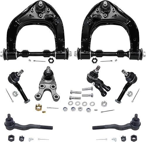 Miniatura 899 de Detroit Axle - Kit de brazos de control de extremo delantero RWD para Dodge Ram 03-06 2500 3500, 2 brazos de control superior con rótula 2 varillas