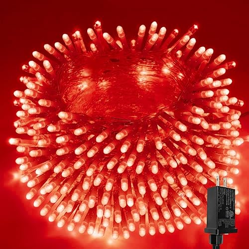 SANJICHAWhite Extra-Long 66FT String Lights OutdoorIndoor, 200 LED Upgraded Super Bright Christmas Lights, Waterproof 8 Modes Fairy Lights for