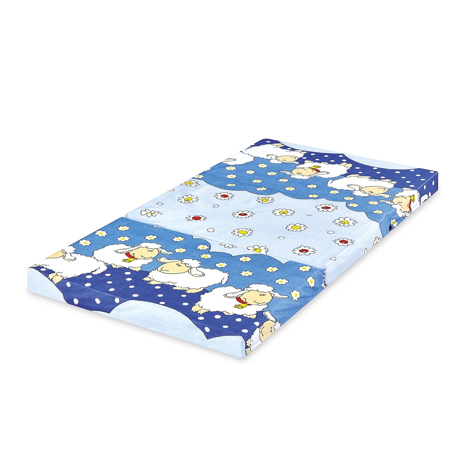 Bambini klappbare Reisebettmatratze Reisematratze 120x60 cm Schäfchen