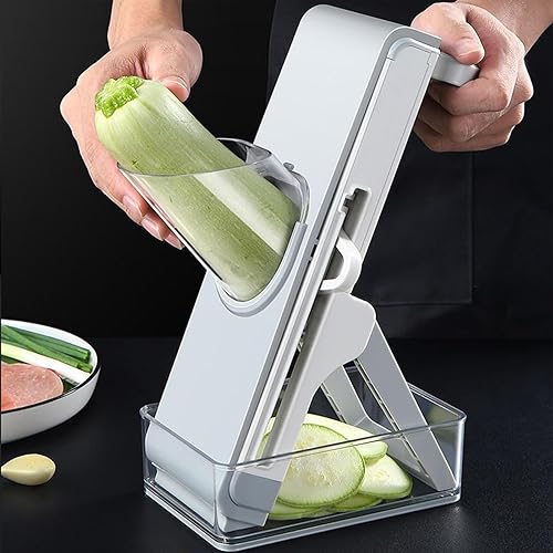 Miniatura 3 de Mandoline Vegetable Slicer, Handheld Veggie Chopper, Multi Function Food Chopper with StainlessSteelMaterial, Portable Potato Veggie Cutter,