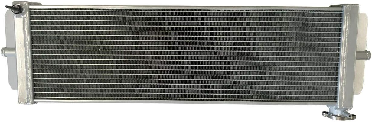 3 Row Aluminum Radiator Universal Heat Exchanger Air to Water Intercooler 56mm Silver