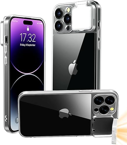 Funda con luz LED para selfie para iPhone 14 Pro Max, funda iluminada, recargable, compatible con maquillaje en vivo, TikTok, video, selfie