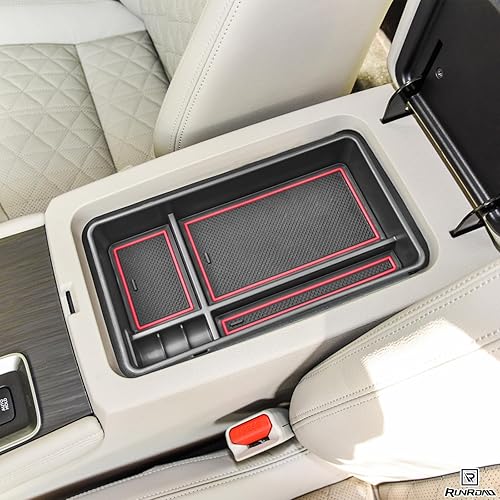 Miniatura 5 de Bandeja organizadora de consola central compatible con accesorios Nissan Altima 2019 2020 2021 2022 2023 2024 2025, bandeja de inserción para