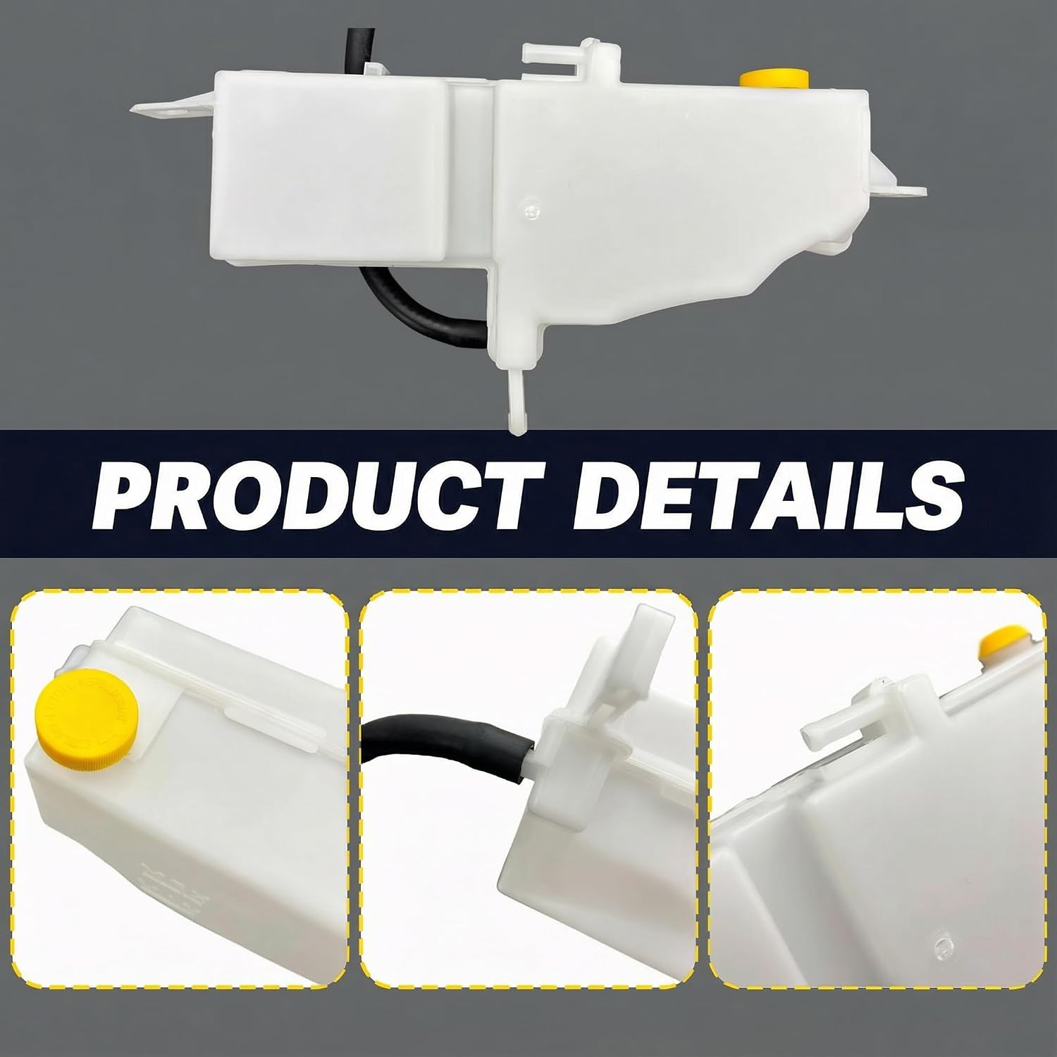 Engine Coolant Reservoir Tank Replacement for 21710JK000 21710-JK000 Fits for Nissan 370Z INFINITI Q40 Q60 G25 G35 G37 2007-2015 V6-Gas Overflow Expansion Tank Engine Recovery