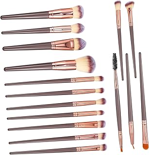 Ipetboom Juego de 16 brochas de maquillaje co...