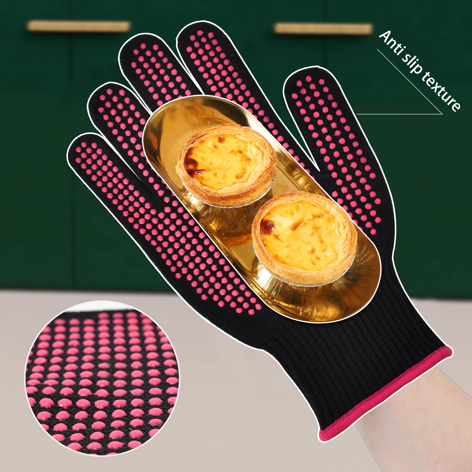 Gant de Coiffure Gants Résistants à la Chaleur pour la Coiffure Silicone Gants de Protection Ménagers Coiffure Gant Résistant à la Chaleur pour Friser les Cheveux Outils de Coiffure (1 pièce)