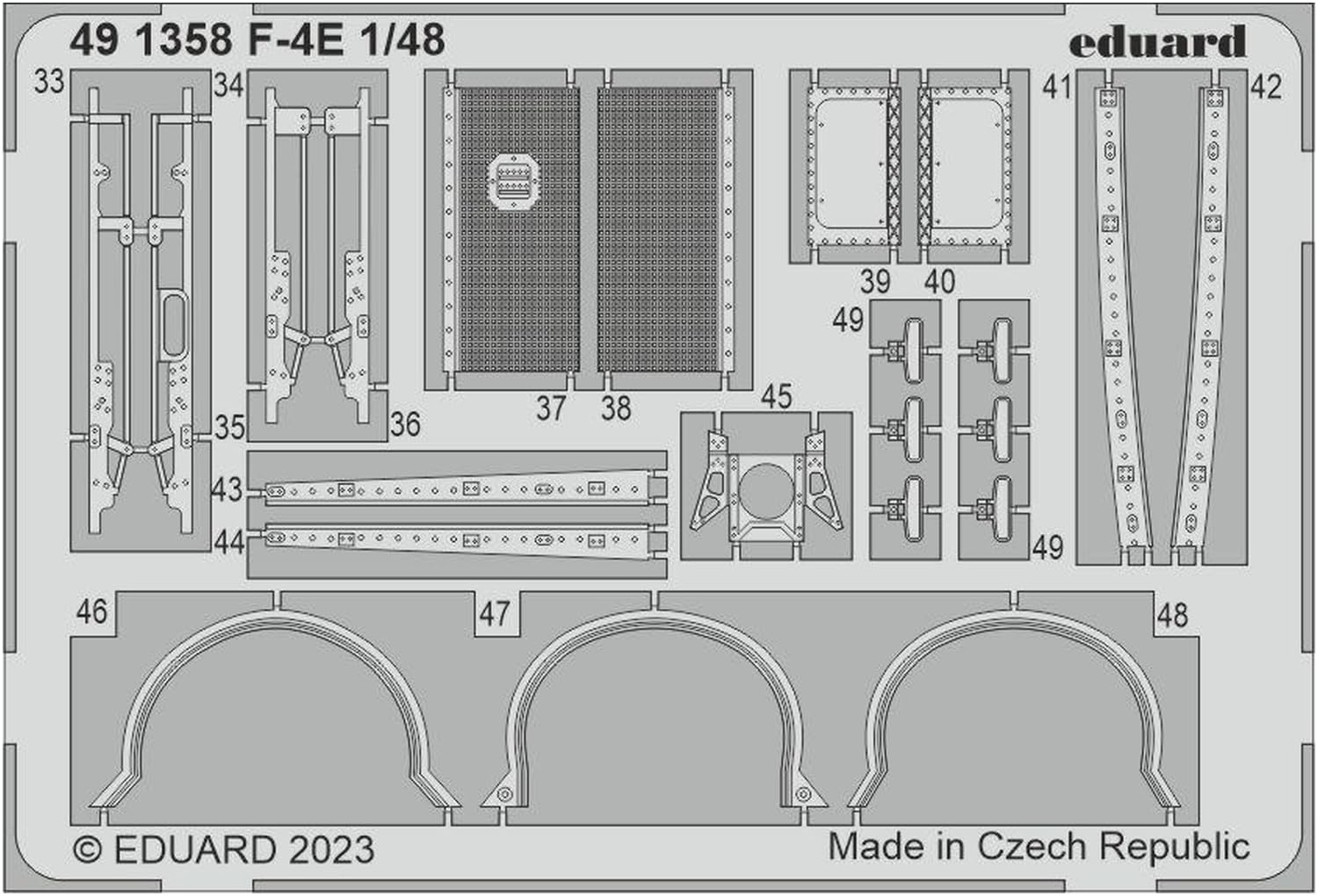 Eduard Sprue Brothers EDUBIG49382 Big ED F-4E Phantom II Super Detail Set (MNG kit), scala 1:48
