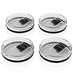 CeleVista 20 oz Tumbler Lid for YETI, 4 Pack Magnetic Replacement Lids for 20 oz Tumbler & 10oz Lowball, 10 oz Mug, Spill Proof Cup Covers with Slide Switch, BPA Free