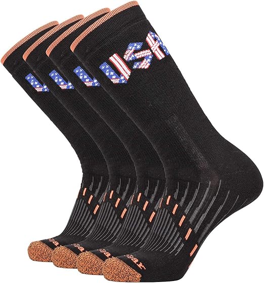 Enerwear 4P Pack Men's Outlast Compression Workout Sport Socks Amazon