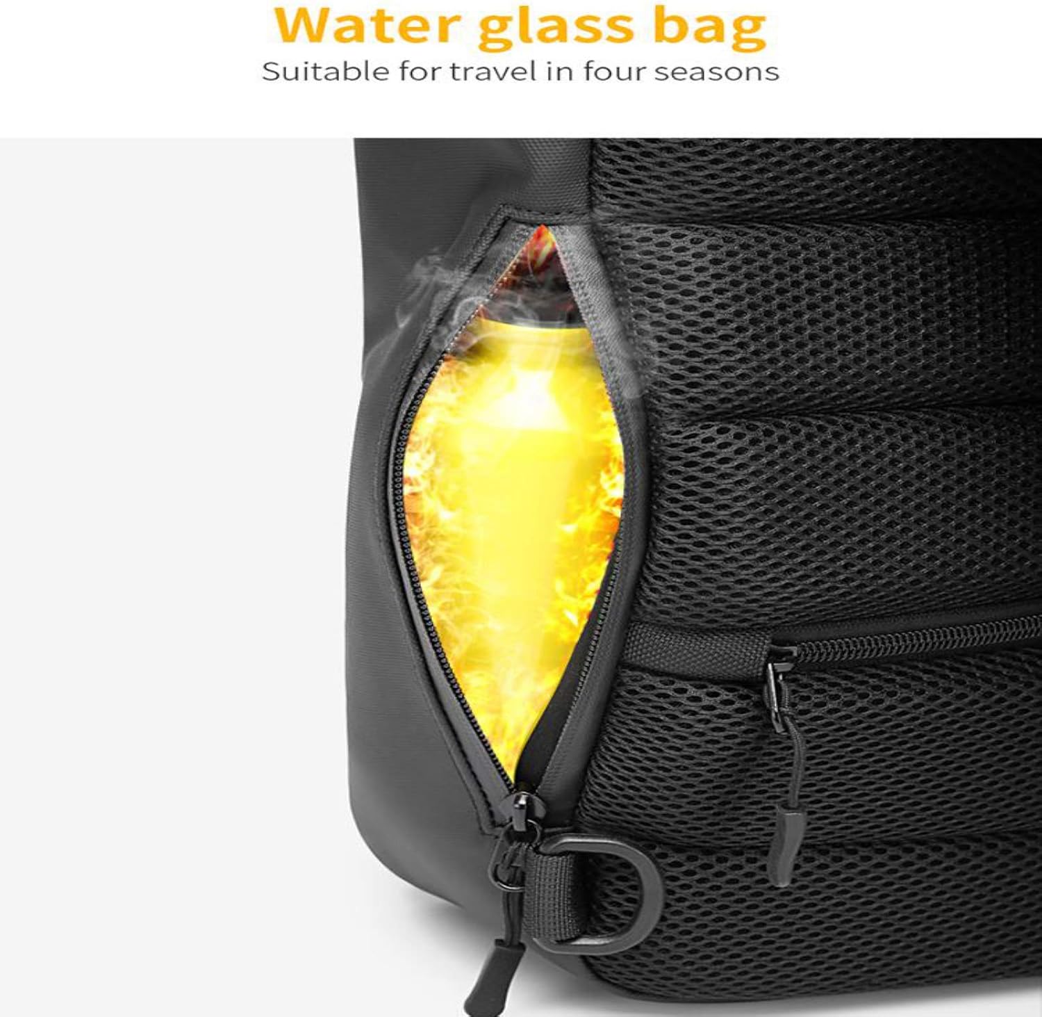 OZUKO Sling Backpack USB Anti-Theft Men'S Chest Bag Casual Shoulder Bag