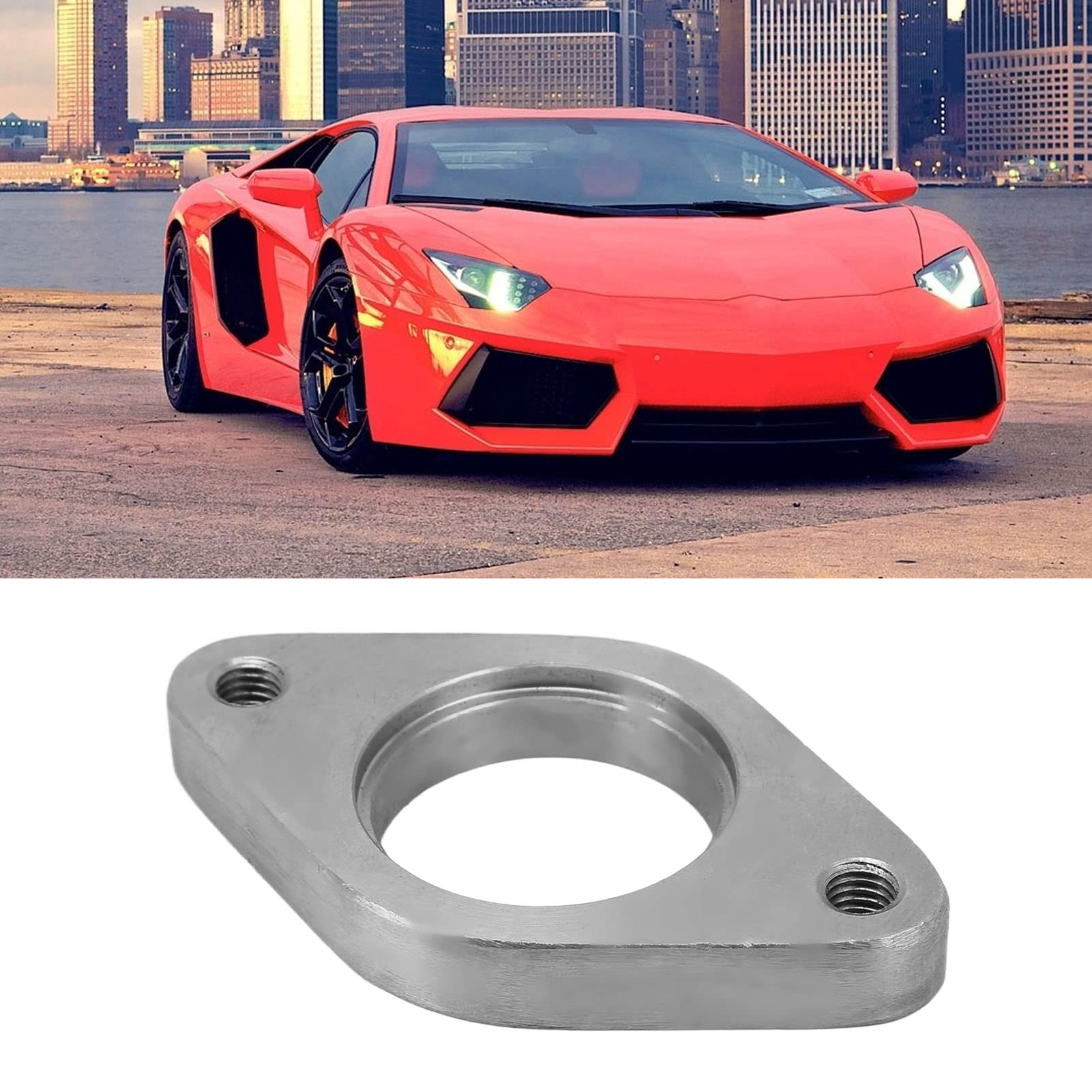 Wastegate 38Mm Wastegate Turbine System D'échappement 38Mm En Acier Inoxydable 2 Boulon Externe Wastegate Universal Fit Pour Voitures Wastegate