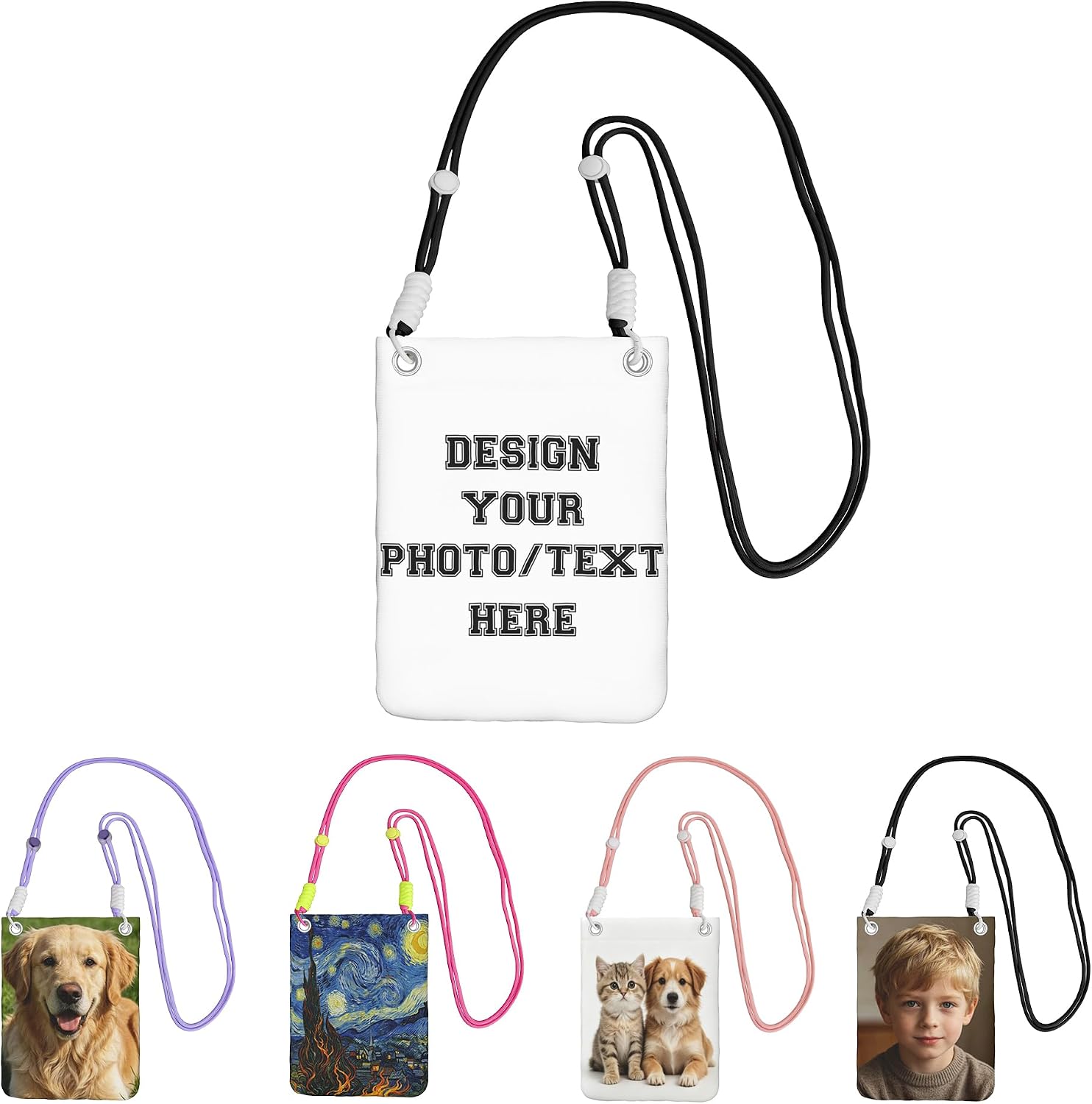 Custom Portable Crossbody phone bag, Personalized phone Adjustable Strap