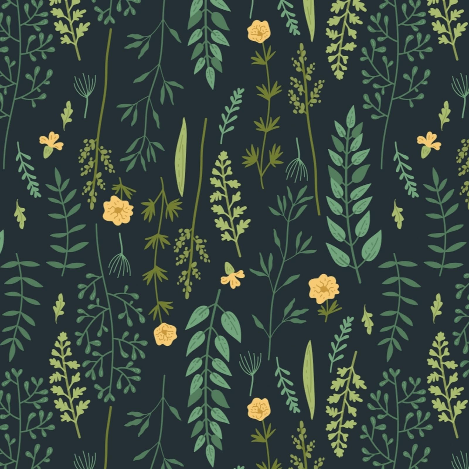 Fiula Selbstklebende Tapete Klebefolie Möbel 41CMx3M Möbelfolie Selbstklebend Blätter Blumen Grün Gelb Dunkelblau Dekorfolie für Wand Wohnzimmer Schlafzimmer Wasserdicht Blumentapete Wallpaper