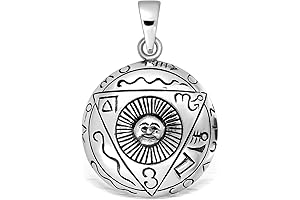 WithLoveSilver 925 Sterling Silver Pyramid Pendant Inspired by Ancient Egyptian