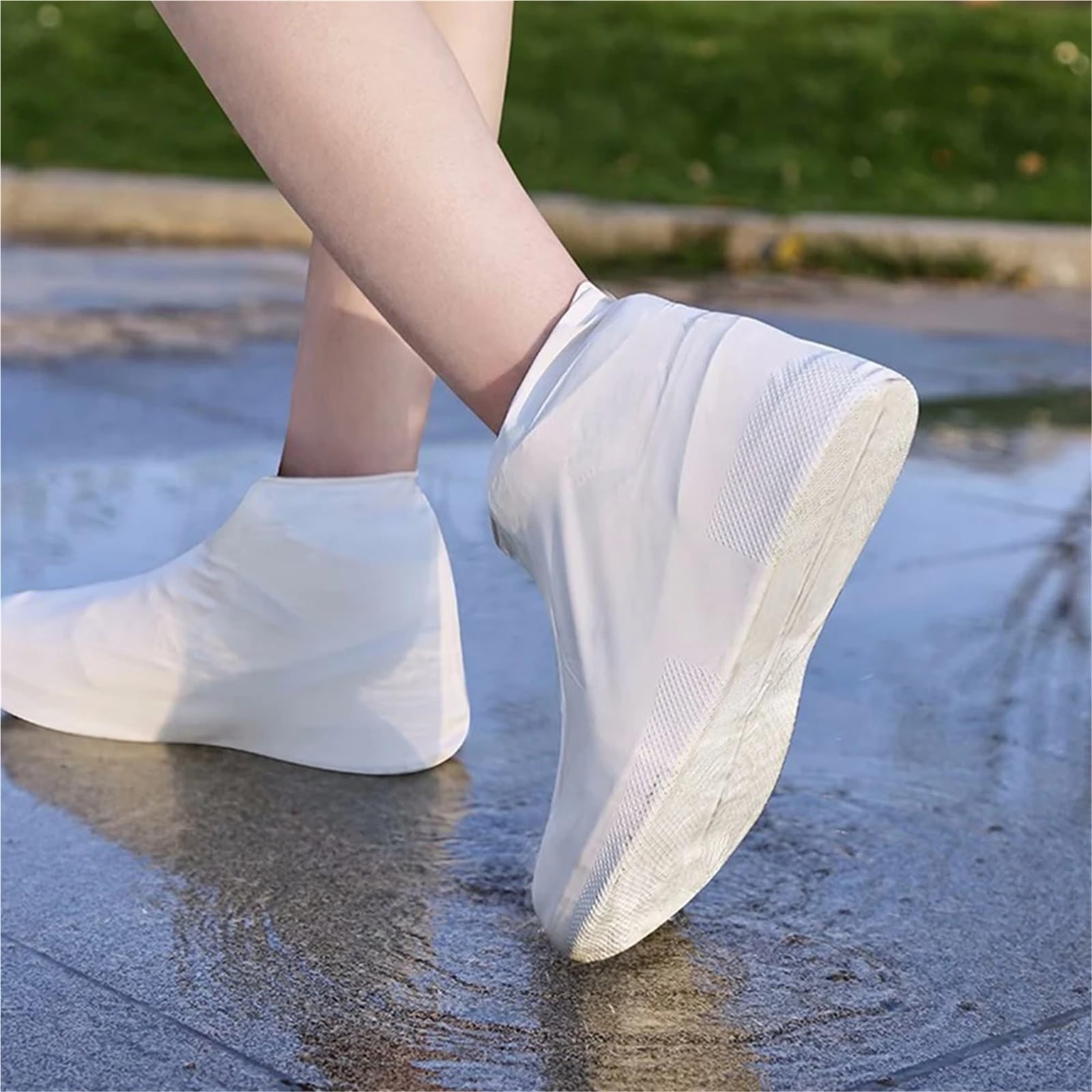 5 pares de cubiertas for zapatos for caminar, protectores impermeables for, cubierta for for la lluvia, botas gruesas reutilizables for exteriores para Protección