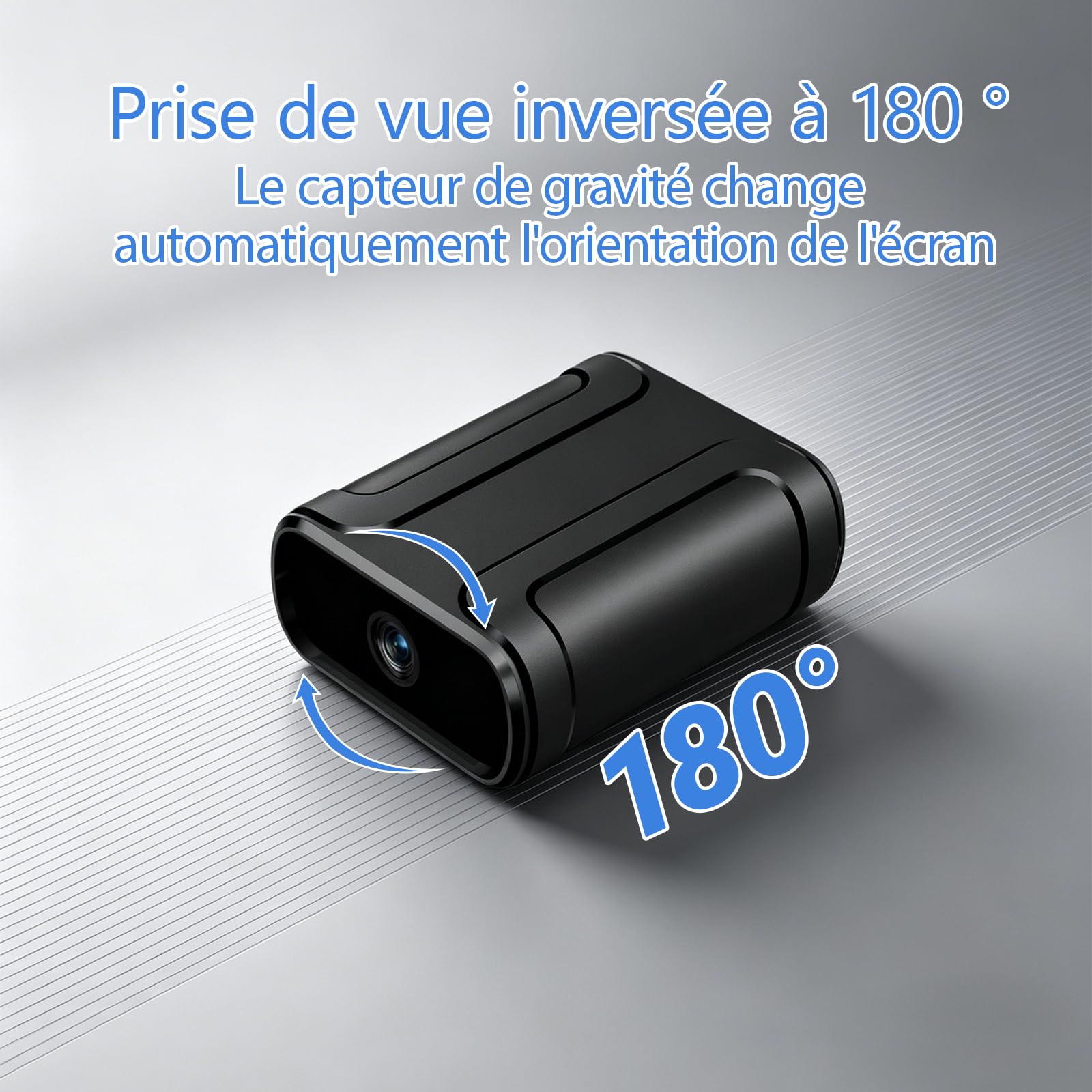 Mini caméra,caméra de Surveillance Haute définition 1080P,Taille compacte,avec détection de Mouvement,Vision Nocturne,Fonction d'enregistrement en Boucle,adaptée à la Maison au Bureau au mag