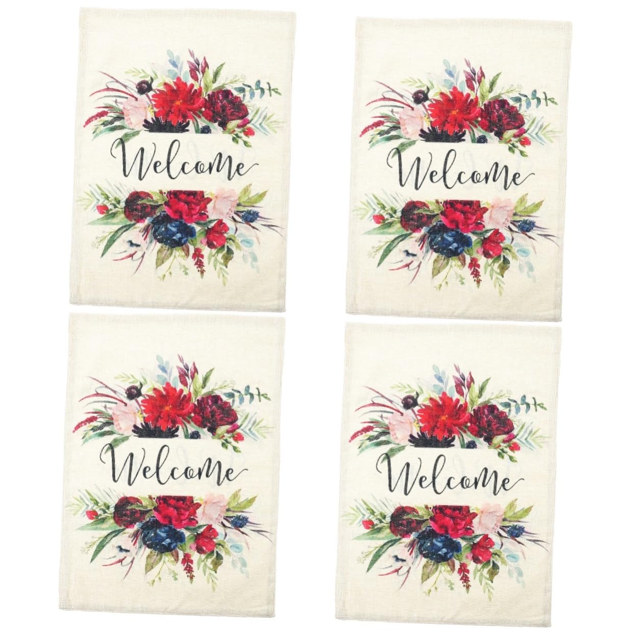 Drapeaux de Jardin Fleur en Polyester pour Embellir le Patio et la Terrasse