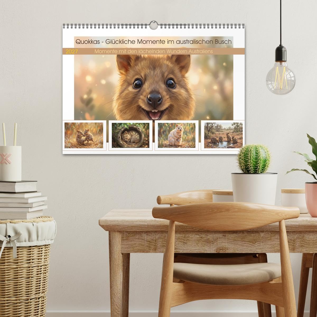 Quokkas - Glückliche Momente im australischen Busch (Wandkalender 2027 DIN A3 quer), CALVENDO Monatskalender: Momente mit den lächelnden Wundern Australiens (CALVENDO Tiere)
