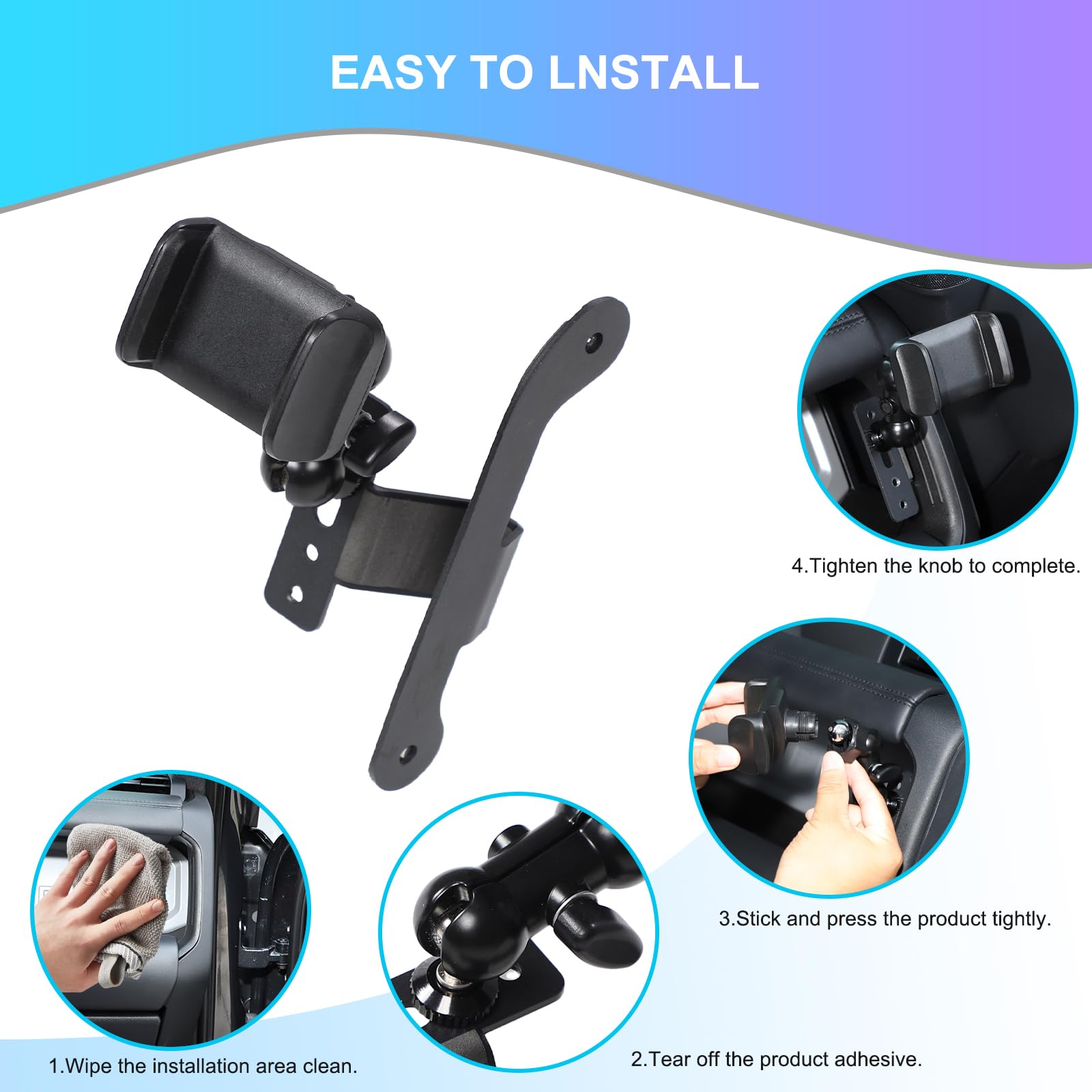 Supporto magnetico per telefono per Land Rover Defender 2020+, supporto per telefono per bocchetta dell'aria, girevole a 360°, per tutti gli smartphone